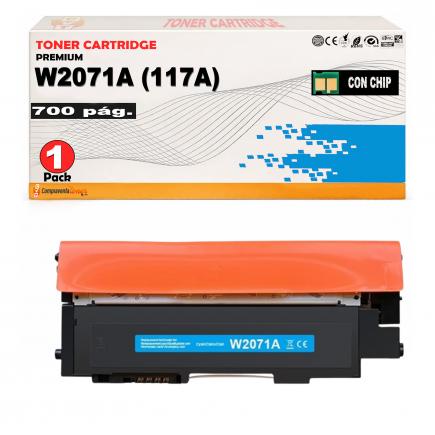 Compatible HP 117A / W2071A Toner Cyan para Hp Color Laser 150a, 150nw, MFP 178nw, 178nwg, 179fng, 179fnw, 179fwg