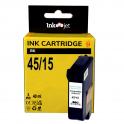 Compatible HP 45 51645AE / HP 15 C6615DE Negro Cartucho de Tinta universal