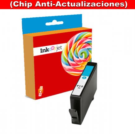 Compatible HP 912XL Cyan (Chip Anti-Actualizaciones) Cartucho de Tinta 3YL81AE / 3YL77AE