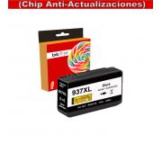 Compatible HP 937e XL / 4S6W9NE Negro (Chip reforzado contra actualizaciones) Tinta para HP OfficeJet Pro 9110 / 9117 / 9120 / 9122 / 9123 / 9125 / 9128 / 9130 / 9132 / 9133 / 9135 / 9720 / 9730