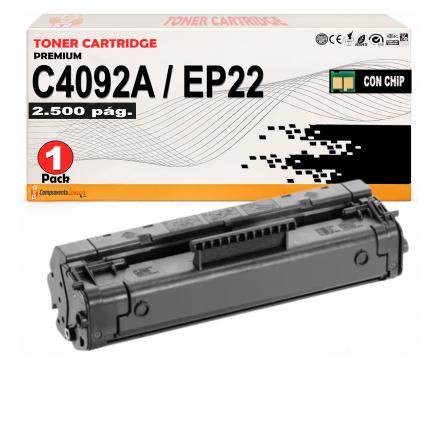 Compatible HP C4092A / 92A Negro Cartucho de Toner para Hp LaserJet 1100, 3200