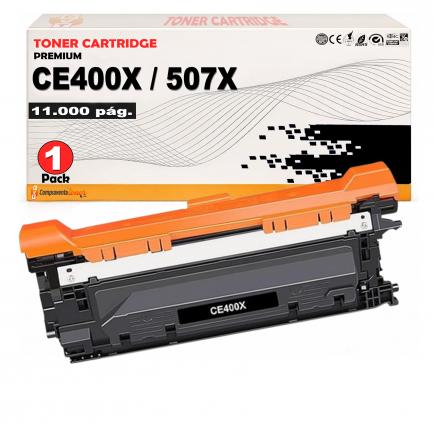 Compatible HP CE400X / 507X Negro Toner para HP Laserjet Enterprise 500 Color M551 M575 M570