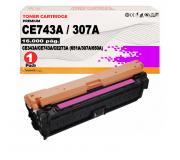 Compatible HP CE743A / 307A Magenta Toner para HP Color LaserJet CP5220, CP5225, Color LaserJet Professional CP5225