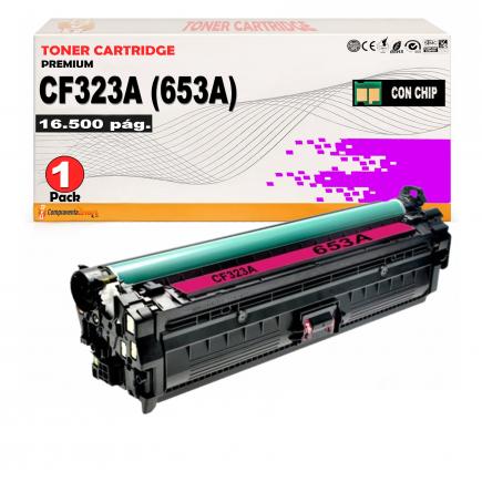 Compatible HP CF323A / 653A Magenta Cartucho de Toner para HP Color LaserJet Enterprise MFP M680DN M680F M680Z