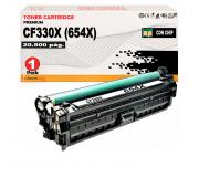 Compatible HP CF330X / 654X Negro Cartucho de Toner para HP LaserJet Enterprise M651dn, M651n, M651xh , M651xhm