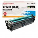 Compatible HP CF331A / 654A Cyan Cartucho de Toner para HP LaserJet Enterprise M651dn, M651n, M651xh , M651xhm