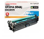 Compatible HP CF331A / 654A Cyan Cartucho de Toner para HP LaserJet Enterprise M651dn, M651n, M651xh , M651xhm