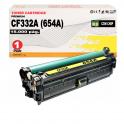 Compatible HP CF332A / 654A Amarillo Cartucho de Toner para HP LaserJet Enterprise M651dn, M651n, M651xh , M651xhm