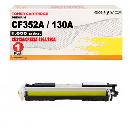 Compatible HP CF352A / 130A Amarillo Toner para Hp Color LaserJet Pro MFP M176, M177