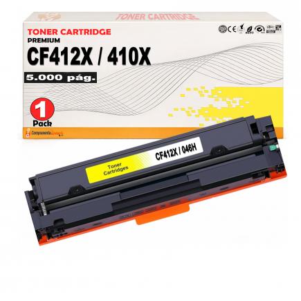 Compatible HP CF412X / 410X Amarillo Toner para HP Color Laserjet Pro MFP M377, M477, M452