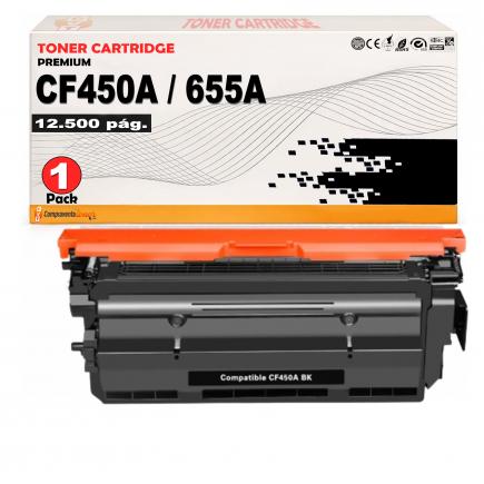 Compatible HP CF450A / 655A Negro Toner para Hp Color LaserJet Enterprise MFP M681, M682, M652, M653