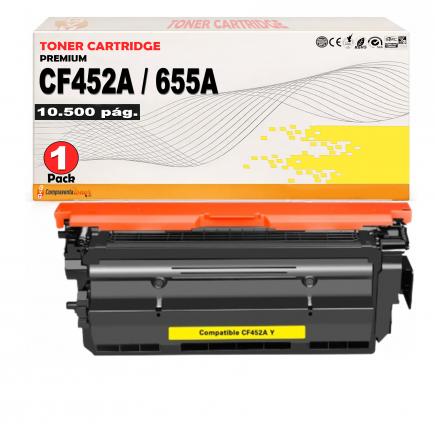 Compatible HP CF452A / 655A Amarillo Toner para Hp Color LaserJet Enterprise MFP M681, M682, M652, M653