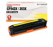 Compatible HP CF542X / CF542A Amarillo Toner 203X / 203A para HP Color LaserJet Pro M254, M280, M281