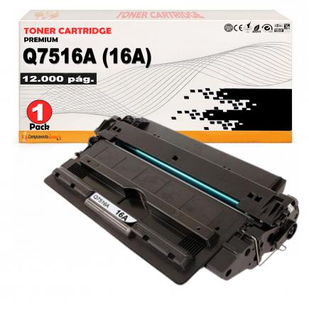 Compatible HP Q7516A / 16A Toner Negro para HP LaserJet 5200