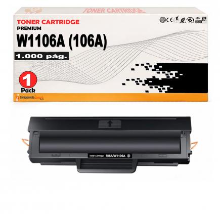 Compatible HP W1106A / 106A (CON CHIP) Toner para Hp Laser 107a, 107w / MFP 135a, 135w, 137fnw