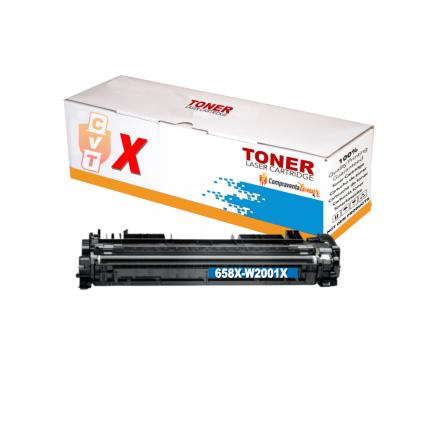 Compatible HP W2001X / 658X Cyan Cartucho de Toner para HP Color LaserJet Enterprise M751