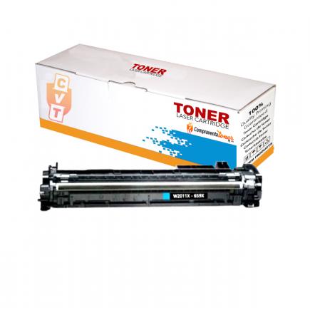 Compatible HP W2011X / 659X Cyan Cartucho de Toner para HP Color Laserjet Enterprise M856dn M856x MFP M776dn MFP Flow M776zs M776x M776z