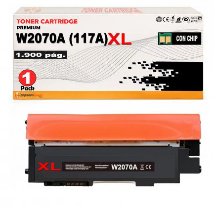 Compatible HP W2070A XL / 117A XL Negro Cartucho de Toner para HP Color Laser 150a, 150nw, MFP 178nw, 178nwg, 179fng, 179fnw, 179fwg