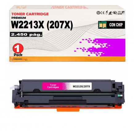 Compatible HP W2213X / 207X (CON CHIP) Toner Magenta para HP Color LaserJet Pro M255, M282, M283