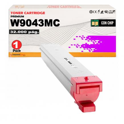 Compatible HP W9043MC Magenta Toner para Color Laserjet Managed MFP E 77820, 77822, 77825, 77830
