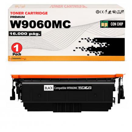 Compatible HP W9060MC Negro Toner para HP Color LaserJet Managed E55040, E57540dn, E57540c