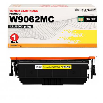 Compatible HP W9062MC Amarillo Toner para HP Color LaserJet Managed E55040, E57540dn, E57540c