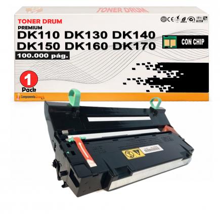 Compatible Kyocera DK110 / DK130 / DK140 / DK150 / DK160 / DK170 / DK1100 Tambor de Imagen 302LZ93061 / 302FV93012 / 302HS93012 / 302H493011 (Drum)