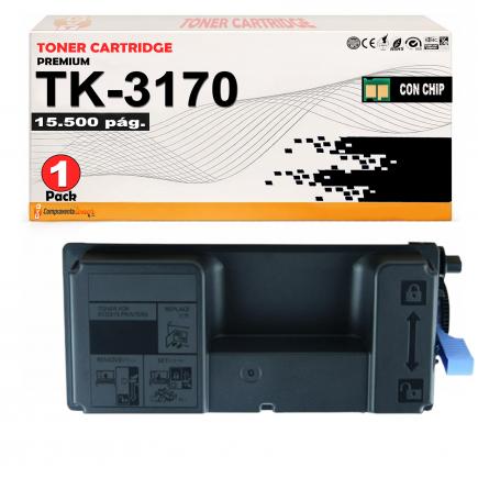 Compatible Kyocera TK3170 / TK-3170 Cartucho de Toner para Ecosys M3860 P3050dn P3055 P3060dn P3510dn P3155dn P3260dn