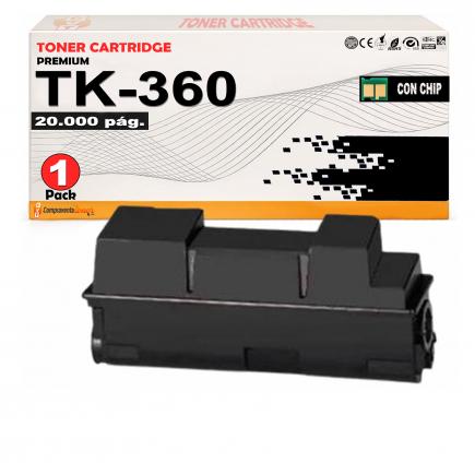 Compatible Kyocera TK360 / TK-360 - 1T02J20EU0 Toner Negro para Kyocera FS-4020 DN