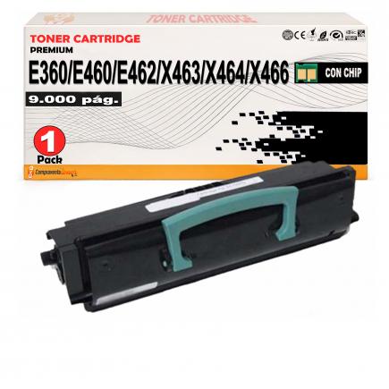Compatible Lexmark E360 / E460 / E462 / X463 / X464 / X466 Negro Cartucho de Toner E360H11E / E360H21E / E460X31E