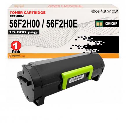 Compatible Lexmark MS321 / MS421 / MS521 / MS621 / MS622 / MX321 / MX421 / MX521 / MX522 / MX622 Cartucho de Toner 56F2H00 / 56F2H0E