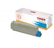 Compatible Oki C5600 / C5700 43381907 Cyan Cartucho de Toner