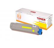 Compatible Oki C8600 / C8800 43487709 Amarillo Cartucho de Toner