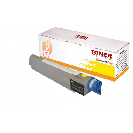 Compatible Oki C9655 / 43837129 Toner Amarillo