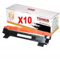 Pack 10 Toner compatibles TN1050 / TN-1050 para Brother DCP-1510 1512 1610W 1612W - HL-1110 1210W 1212W 1112 - MFC-1810 1910W