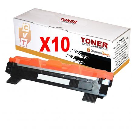 Pack 10 Toner compatibles TN1050 / TN-1050 para Brother DCP-1510 1512 1610W 1612W - HL-1110 1210W 1212W 1112 - MFC-1810 1910W