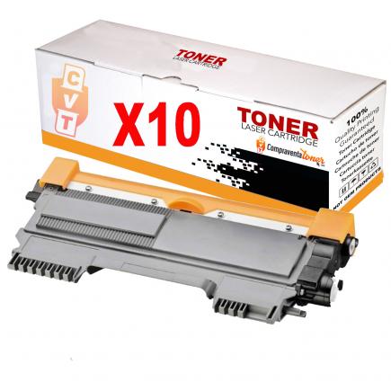 Pack 10 Toner Compatibles TN2220 / TN-2220 para Brother DCP 7055 7060 7065 7070 - Fax 2840 2940 - HL 2130 2132 2135 2240 2250 2270 2310 - MFC 7360N 7460 7860