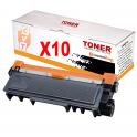 Compatible Pack 10 Brother TN2320 / TN-2320 Negro Cartuchos de Toner