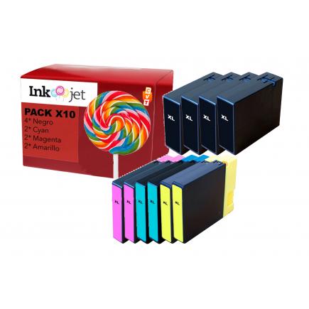 Compatible Pack 10 Canon PGI-1500XL / PGI1500 Cartuchos de Tinta