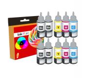 Compatible Pack 10 Epson 104 Botellas de Tinta EcoTank ET 2710, 2711, 2712, 2714, 2715, 2720