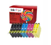 Compatible Pack 10 Epson 502XL Cartuchos de Tinta para XP5100, X5105, XP5115, XP5150, XP5155, WF2860, WF2865, WF2880, WF2885