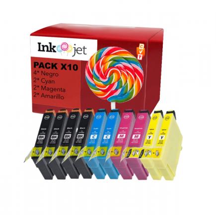 Compatible Pack 10 Epson 603XL Cartuchos de Tinta para XP 2100, XP 2105, WF 2810, WF 2830, WF 2850