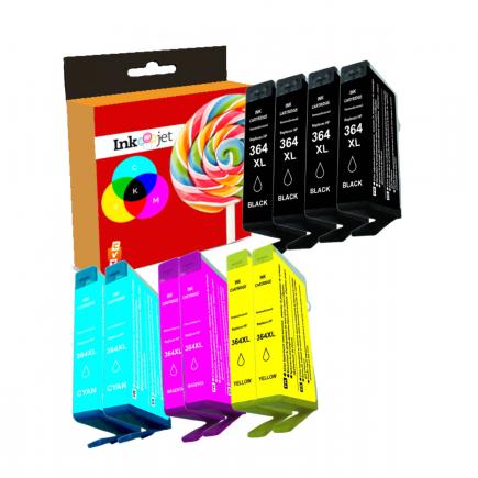 Compatible Pack 10 HP 364XL Cartuchos de Tinta