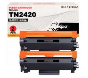 Compatible Pack 2 Brother TN2420 / TN-2420 Negro Cartuchos de Toner