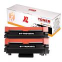 Compatible Pack 2 Brother TN2420 / TN-2420 XXL Negro (ALTA CAPACIDAD / JUMBO)