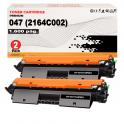 Compatible Pack 2 Canon 047 Negro Toner para I-Sensys LBP112, LBP113, MF112, MF113, imageCLASS MF113