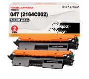 Compatible Pack 2 Canon 047 Negro Toner para I-Sensys LBP112, LBP113, MF112, MF113, imageCLASS MF113