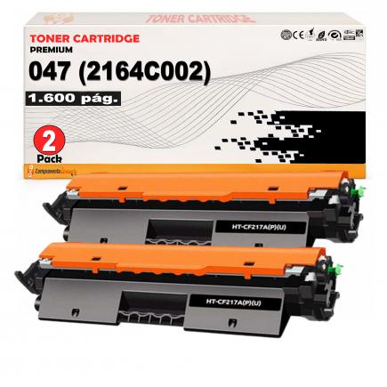 Compatible Pack 2 Canon 047 Negro Toner para I-Sensys LBP112, LBP113, MF112, MF113, imageCLASS MF113