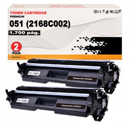 Compatible Pack 2 Canon 051 Negro Toner para Canon LBP162, MF264, MF267, MF269, LBP160