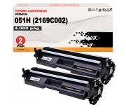 Compatible Pack 2 Canon 051H / 2169C001 Negro Toner para Canon LBP162, MF264, MF267, MF269, LBP160